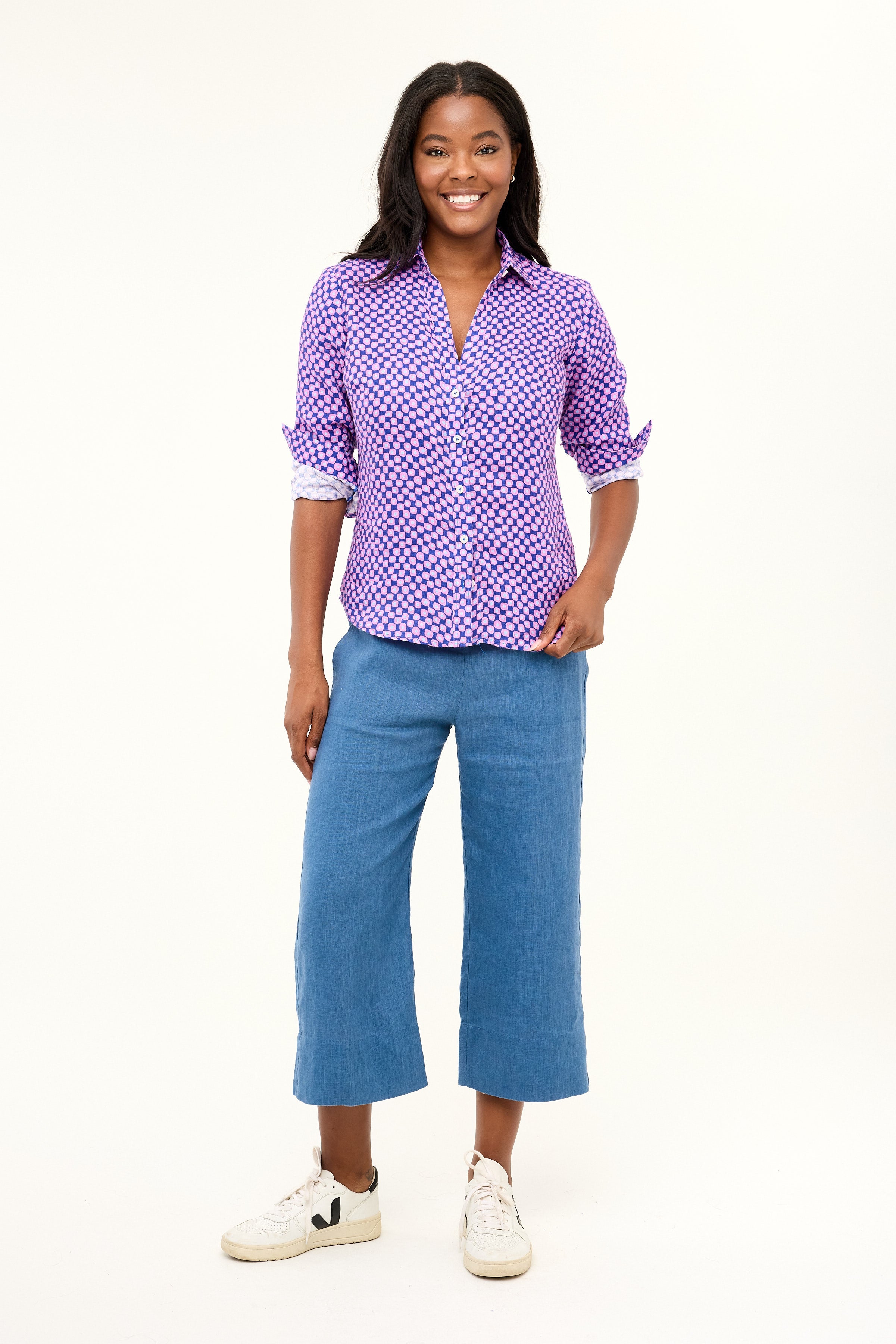 Twig Shirt - Peacock Check